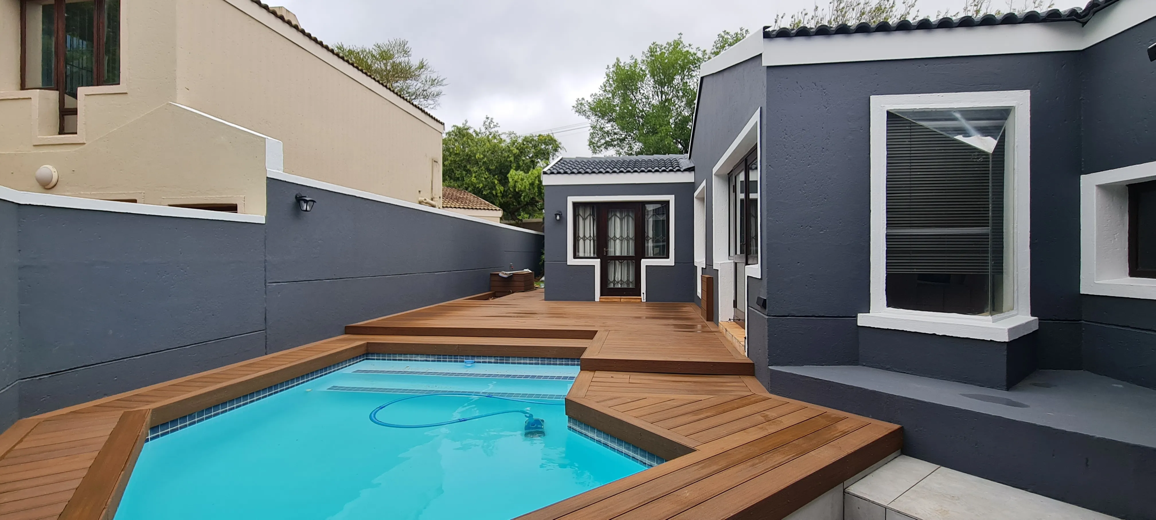 A new outlook: after · along the pool.